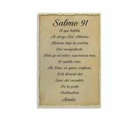 Spanish Psalm 91 Bible Verse Poster Religious Art