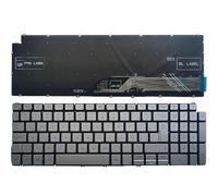 Spanish SP/Latin LA Laptop Keyboard FOR DELL Inspiron 15-5502 5509 5505 5509 5510 5590 5591 5598 5593 5584 3501 3505 (Color : Silver LA Keyboard)