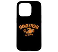 Spanish Springs TV Florida USA - Carrito de golf con diseño de palmeras Carcasa para iPhone 15 Pro