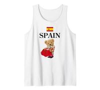 Spanish Teddy Bear Bull Fighter, Spain Illustration Graphic Camiseta sin Mangas