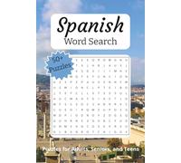 Spanish Word Search Puzzle Book: 50+ Puzzles with Easy-to-Read Print full of Spanish Words | 6x9 inches, 110 pages ... A Fun Gift for Holidays, Relaxation, and Vacations