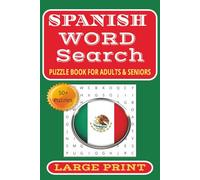 Spanish Word Search Puzzle Book: Word Searches with Easy to Read Print about Spanish Themes, Culture, Vocabulary and More I 6 x 9 Inches 110 Pages I ... Gift for Vacations, Holidays and Free Time