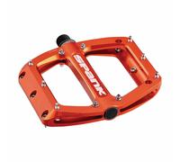 Spank Cuchara 110 Pedales - Plataforma, Aluminio, 9/16 ", 110mm Ancho, Naranja