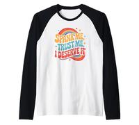 Spank Me Trust Me I Merece It Humor Sarcástico Rainbow Camiseta Manga Raglan