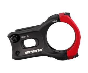 Spank Split 35 Stem - Potencia para Bicicleta de montaña, Adulto, Unisex, Rojo, 33 mm