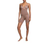 SPANX ASSETS - Faja moldeadora sin costuras, pantalón corto de cintura alta a medio muslo, café Au Lait, talla XL