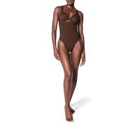 Spanx Mujer Seamless Power High-Waisted Thong Shapewear Briefs, Chestnut Brown, S