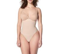 Spanx Mujer Seamless Power High-Waisted Thong Shapewear Briefs, Soft Nude, S