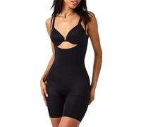 Spanx Power Open-Bust Mid-Thigh Bodysuit, Bodi modeladora Mujer, Negro (Very Black), XL