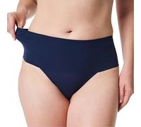 SPANX Supersmooth Undie-tectable Tanga - Cómodo control de núcleo - Tanga invisible - Tanga invisible - Tanga invisible para mujer, zafiro oscuro , M