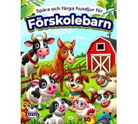 Spåra och färga husdjur för förskolebarn, husdjur målarbok för barn i åldrarna 2-4, 5-7, Skriva arbetsböcker för dagis (undervisningsmaterial för tidig barndom)