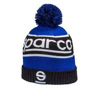 SPARCO 01232BMAZ Gorra Tipo Beanie Invernal De Lana Windy Pompón Azul