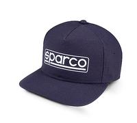 Sparco Gorra Stretch Azul Marino béisbol, Estandar Unisex Adulto