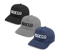 Sparco Gorra Suede Negro béisbol, Estandar Unisex Adulto