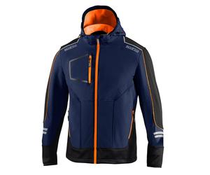 Sparco 02412BMAF3 Chaqueta de Trabajo Soft-Shell York Azul/Naranja L