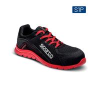 Sparco 07517NRRS Zapatos de seguridad para practicar Jacques S1P SRC Rojo/Negro