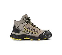 Sparco - Allroad Stone - ESD S3S SR FO HRO - Calzado de Seguridad sin Metal ESD con Puntera de Composite - Empeine de Nubuck hidrófugo - Suela Antideslizante y Resistente al Calor - EU 44