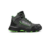 SPARCO ALLROAD, Industrial Shoe Unisex Adulto, Grigio Scuro-Verde Fluo, 47 EU