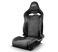 Sparco Asiento Deportivo SP-R Negro S00906NRNR - Para Calle, Competición y Sim Racing con Mayor Sujeción Lateral