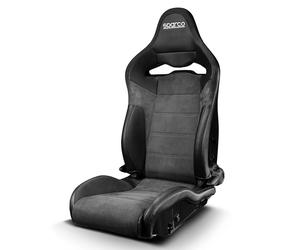 Sparco Asiento Deportivo SP-R Negro S00906NRNR - Para Calle, Competición y Sim Racing con Mayor Sujeción Lateral