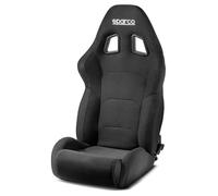 Sparco Asiento Torino Negro SBPR0001B0K0100N, Deportivo, Sujeción Lateral y Inferior, para Calle, Restomod, Track Day y Sim Racing