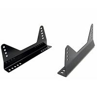 Sparco - Bases Laterales Negras para Asiento de Competición, Acero de 3 mm de Grosor, Distancia Entre Ejes 290 mm, Longitud Máx. 360 mm, Soportes Universales de Montaje para Asientos Racing