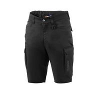 Sparco Bermudas de Trabajo Hawaii para Hombre. Pantalones Cortos de Verano Ligeros 190 g/m² Multibolsillos Cargo. Shorts técnicos de Mezcla de algodón/poliéster para Obras, Negro/Gris Oscuro, XXL