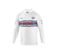 sparco Camiseta de Manga Larga Marca Modelo Camiseta Larga Cuello Alto Long Sleeve MR Talla M Blanco