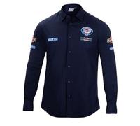 sparco Camiseta de Manga Larga Marca Modelo Camiseta Manga Larga Martini-R XXXL Azul Marino