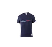 Sparco - Camiseta Ford Performance - Estampado Ford Performance - Material Elástico 95% Algodón 5% Elastano - Color Azul Vibrante - Talla XXL - Azul