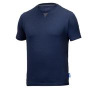 Sparco - Camiseta Grit Lincoln BM - Tejido Transpirable y Suave - Composición de Algodón Elástico - Certificación de Seguridad EN ISO - Talla L - Azul