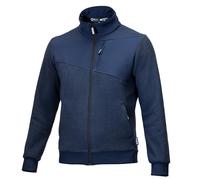 Sparco - Chaleco Grit Fleece con Cremallera - Aislamiento Térmico Excepcional - Repelente al Agua en Áreas Clave - Tejido Polar de 280 g/m² - Diseño Moderno y Funcional - Talla S - Azul
