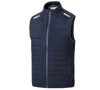 Sparco - Chaleco Sparco MY2024 - Resistente al Agua - Forro de Nailon - Cremallera Impermeable - Bolsillos Externos - Talla XXL - Negro