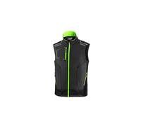 Sparco - Chaleco Tech Illinois GSVF - Material Antiabrasión en Hombros - Cremallera Impermeable Central - Reflectante de Alta Visibilidad - Talla XS