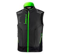 Sparco - Chaleco Tech Sparco Illinois GSVF - Composición Ligera de Nylon y Spandex - Refuerzos Antiabrasión en Hombros - Cremallera Impermeable Central - Reflectante para Alta Visibilidad - Talla M