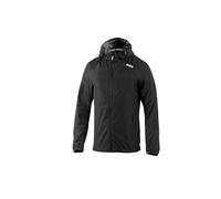 Sparco - Chaqueta Cortavientos Impermeable - Resistente Al Agua Y Al Viento - Forro Personalizable Para Un Toque Único - Ligera Y Cómoda Para Uso Diario - Talla L - Negro