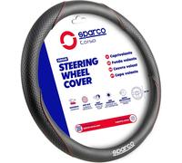 SPARCO Coprivolante Origin Negro/Rojo Logo en TPU Universal Antideslizante