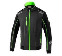 Sparco - Cortaviento Sparco Austin - Alta Visibilidad Reflectante - Material Antiabrasión - Impermeable - XS