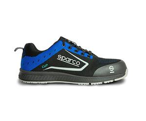 Sparco - Cup S1p, Zapatillas de seguridad ligeras Cup S1P Albert Negro/Rojo Talla 46 Unisex - Adulto