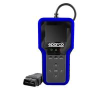 Sparco Dispositivo de Diagnosis de Coche OBD2 Scanner Lector de Códigos de Error Motor y Transmisión con Test de Batería y Emisiones I/M Readiness Multilingüe para Vehículos Gasolina