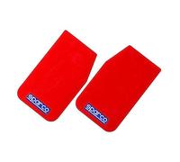 Sparco - Faldillas, Color Rojo, Protector de Arcos de Rueda Universal, Polietileno 1,5 mm, Pack 2 Unidades, Protección contra Salpicaduras y Barro