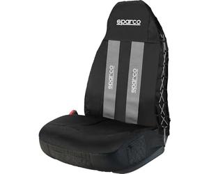 Sparco Funda de Asiento de Coche Gris Universal 3D con Tejido Lateral