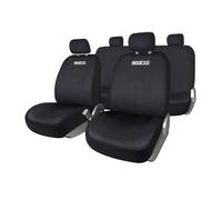 Sparco SPS402BK funda para proteger asiento y maletero del pelo de mascota Funda para asiento de coche Poliéster Negro
