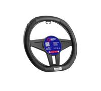 Sparco Funda de Volante Base Plana Negra 35 cm | Diseño Deportivo Antideslizante y Ergonómico | Compatible con Peugeot 208, 308, 508, 2008, 3008, 5008 | Instalación Rápida