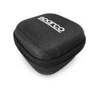 Sparco Funda Rígida para Baliza V16 Homologada DGT - Estuche Antigolpes Compacto para Monedas, Billetes y Cables - Protección contra Golpes, Polvo y Humedad - 10x8cm - Negro