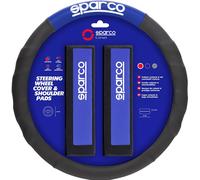 SPARCO Funda Volante y Cubre Cinturón SPC1111K Universal Azul y Negro