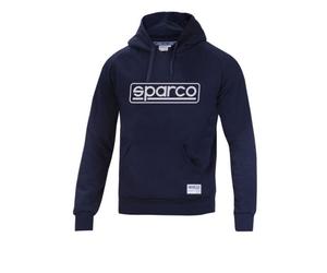 Sparco Hoodie Frame Sudadera de Hombre Azul Marine con Capucha Talla XL Algodón