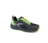 Sparco Impulse Lucas Zapatos de Seguridad y contra Incendios, Unisex Adulto, Gris Oscuro Verde Fluo, 40 EU