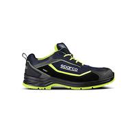 Sparco, Industrial Shoe Unisex Adulto, BLU Marine-Giallo Fluo, 46 EU