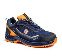 Sparco Indy Gulf Meteor S1PS ESD LG - Zapatillas de seguridad de piel de ante transpirable, sin metales, suela de agarre escaldable, aspecto deportivo, EU 45